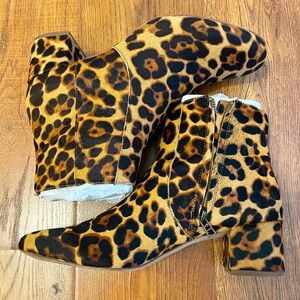 Madewell Leopard Ankle Boots